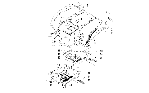 REAR BODY PANEL AND FOOTWELL ASSEMBLIES [97898]