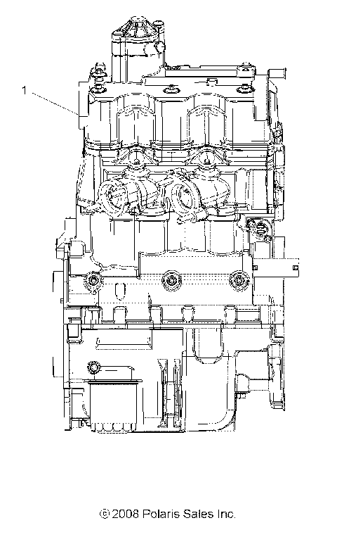 ENGINE, SHORT BLOCK - A09ZX85FS (49ATVENGINE09SPXP850)