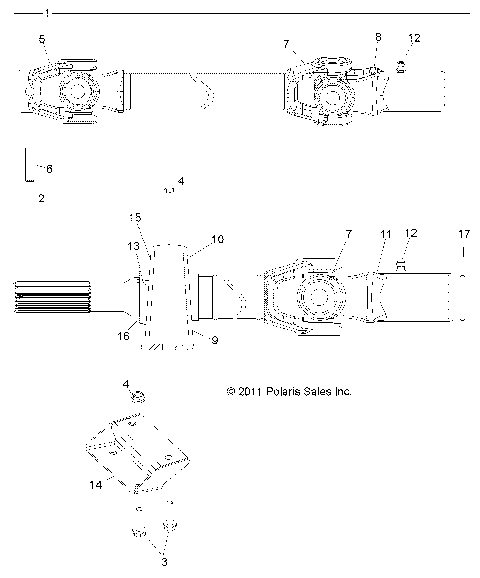 DRIVE TRAIN, FRONT PROP SHAFT - R14TH90DG (49RGRSHAFTPROP12900D)