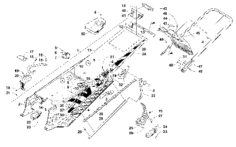TUNNEL, REAR BUMPER, AND SNOWFLAP ASSEMBLY [101522]