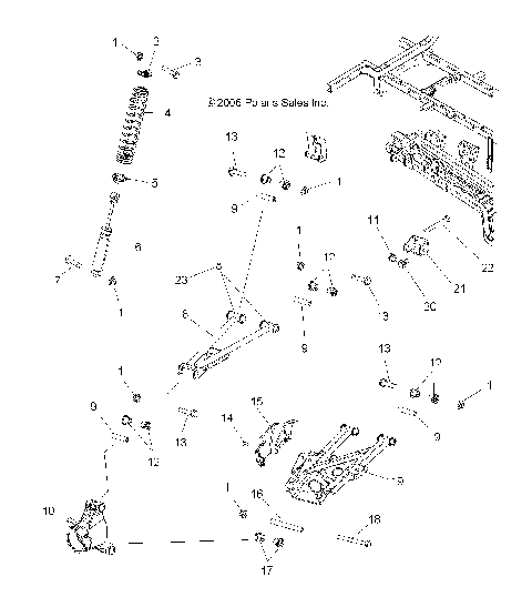 SUSPENSION, REAR - A07TH76AU/TN76AF/AL/AU (49ATVSUSPRRX2500EFI)