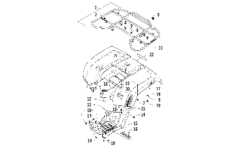 REAR RACK, BODY PANEL, AND FOOTWELL ASSEMBLIES [98338]