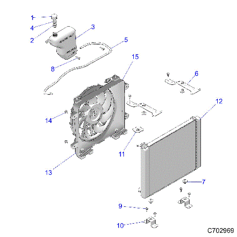 ENGINE, COOLING, RADIATOR - D21BBPD4B4 (C702969)