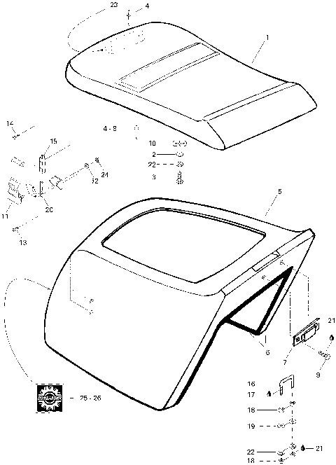 09- Seat, Engine Cover