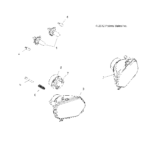 ELECTRICAL, HEADLIGHTS - A19SVS95CR/ER [49ATVHEADLIGHT13850SCRAMI]