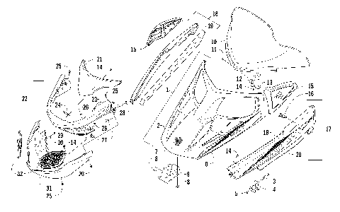 HOOD, WINDSHIELD, AND FRONT BUMPER ASSEMBLY [94637]
