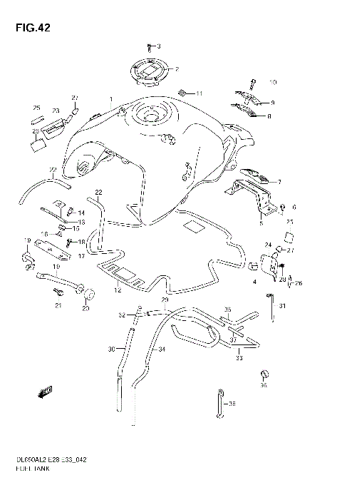 FUEL TANK (DL650AL2 E28)