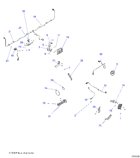 ELECTRICAL,  WIRE HARNESS COMPONANTS - R21RSK99A9/AP/AW/B9/BP/BW (C733315)