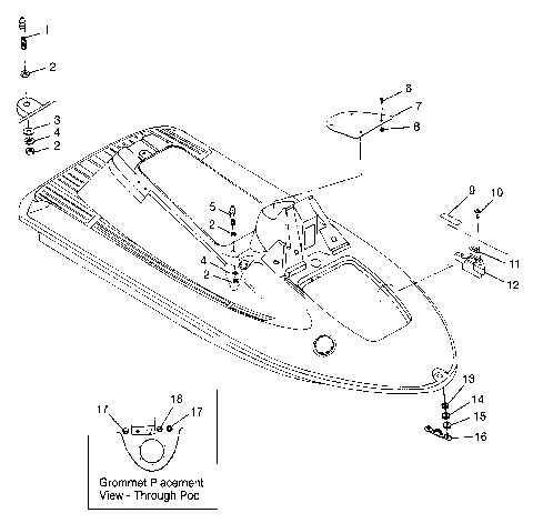 HULL and BODY SL 780 B974088 and Intl. SL 780 I974088 (4940924092A006)