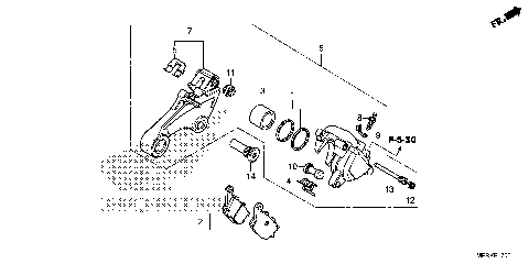 REAR BRAKE CALIPER (1)
