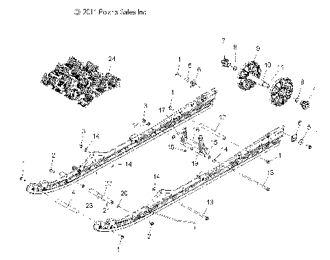 SUSPENSION, REAR - S11CG8/CH8 ALL OPTIONS (49SNOWSUSPRR11800PRMK)