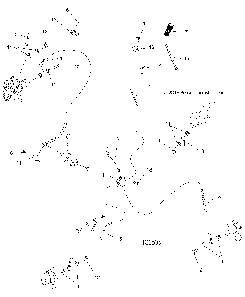 BRAKES, BRAKE LINES - A18SDA57B7/L7/E57B5/D57LU [100505]