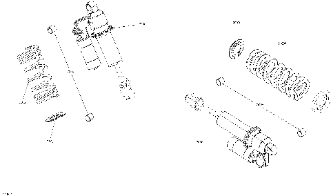 08- Rear Shocks Boondocker - 850 E-TEC - Package DS