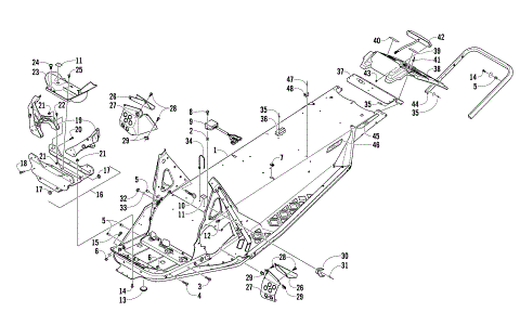 CHASSIS, REAR BUMPER, AND SNOWFLAP ASSEMBLY