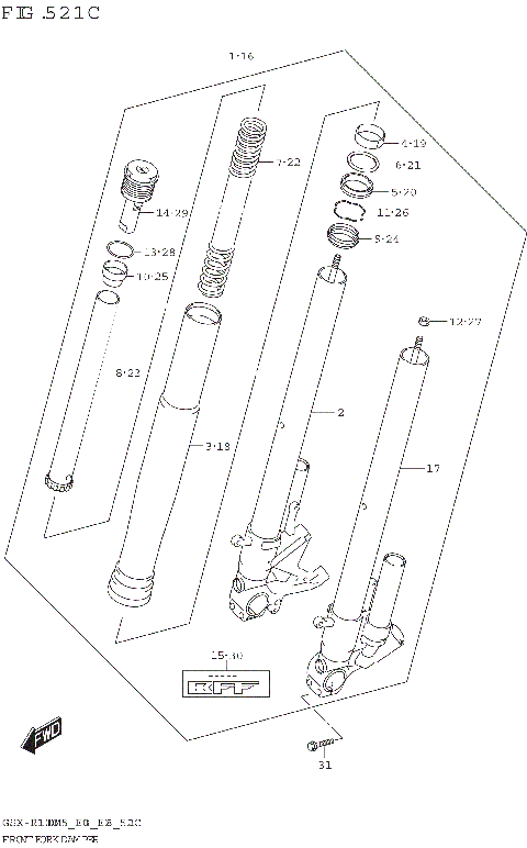FRONT FORK DAMPER (GSX-R1000RZA)