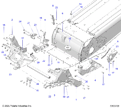 CHASSIS, BULKHEAD ASM. - S26AJE9FSL/AJN9FSL/FSM (C603208)