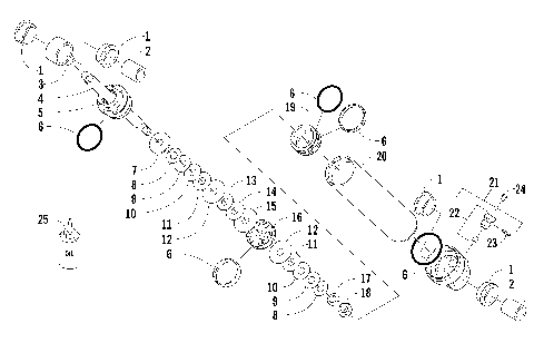 REAR SUSPENSION REAR ARM SHOCK ABSORBER [98284]