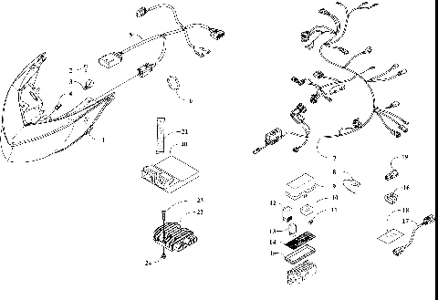 HEADLIGHT AND WIRING ASSEMBLIES [108809]