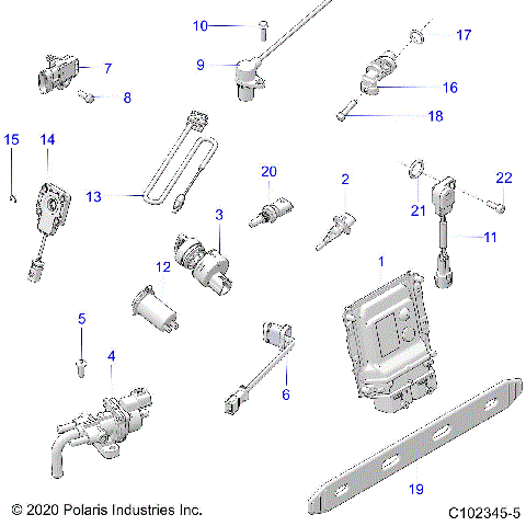 ELECTRICAL, SWITCHES, SENSORS, ECU and CONTROL MODULES - A21SXM95AG/CAG (C102345-5)
