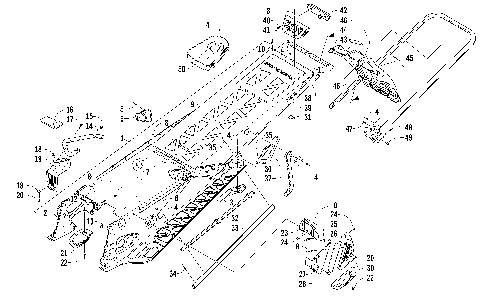 TUNNEL, REAR BUMPER, AND SNOWFLAP ASSEMBLY [98074]