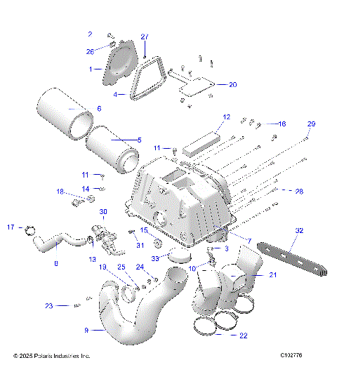 ENGINE, AIR INTAKE - A26SXM95AR (C102776)