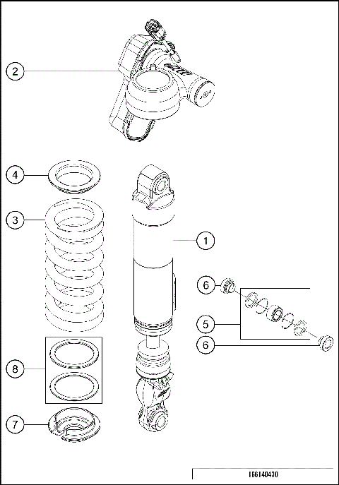 SHOCK ABSORBER DISASSEMBLED