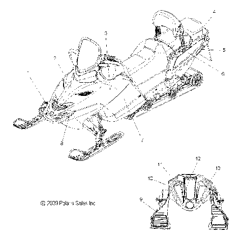 BODY, DECALS - S10PT7FSL/FSM/FEL (49SNOWDECAL10FSTTRG)