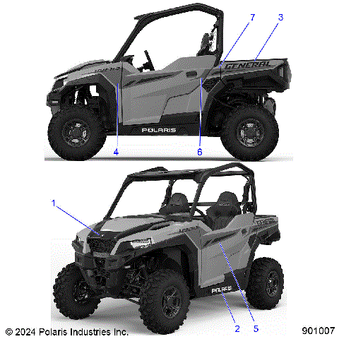 BODY, DECALS - G25GAE99 (901007)