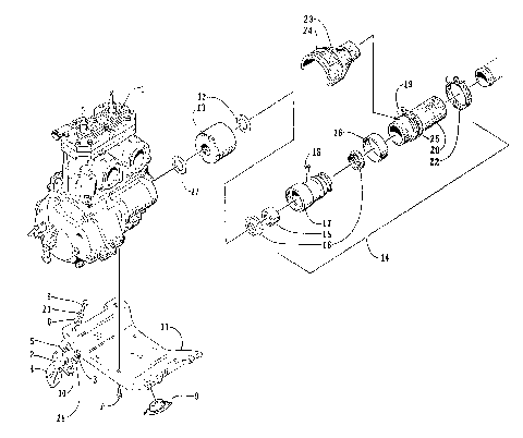 ENGINE AND RELATED ASSEMBLY [73172]