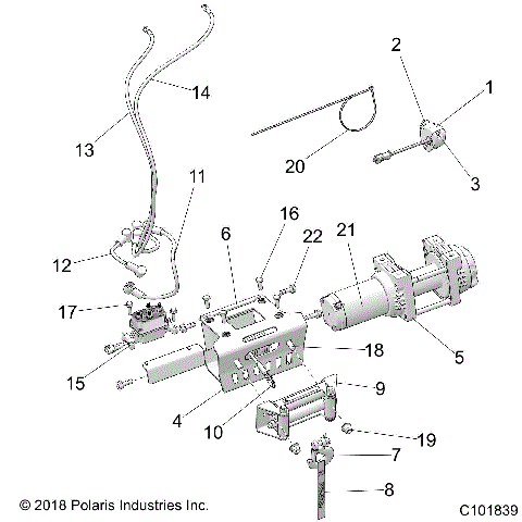 BODY, WINCH - A26SLZ95AF (C101839)