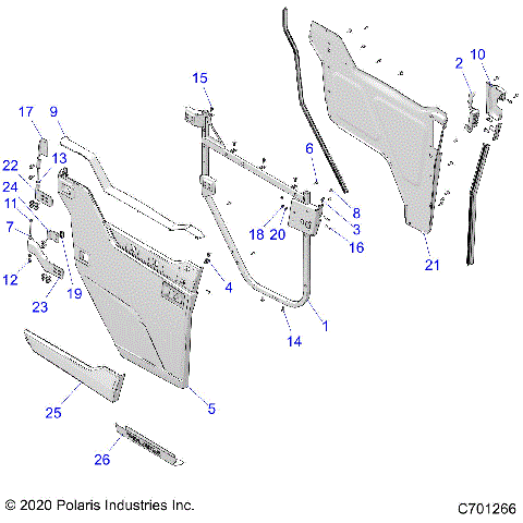 BODY, FRONT DOORS - R22RSM99AG (C701266)