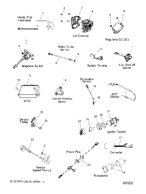 ELECTRICAL, SWITCHES, SENSORS and COMPONENTS - S16DA8PSL/PEL (600202)