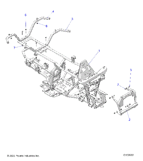 CHASSIS, FRAME - A26SEA50B1/B4 (C102822)