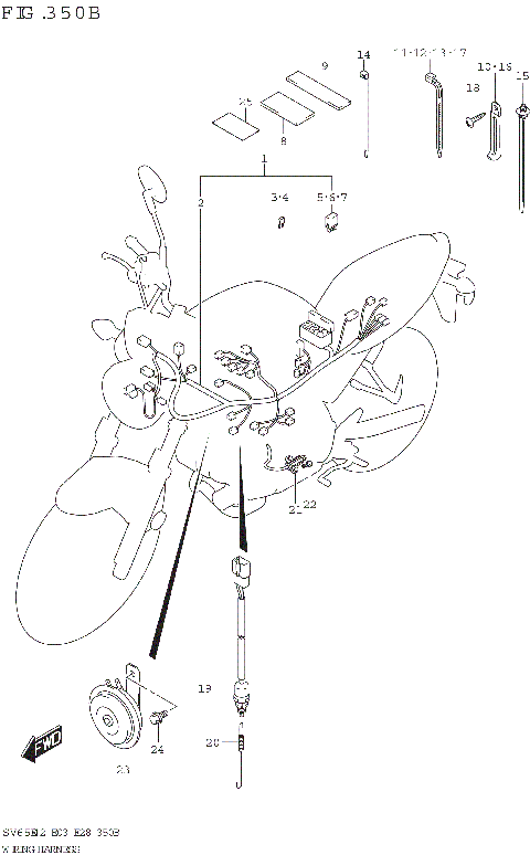 WIRING HARNESS (SV650:E33)