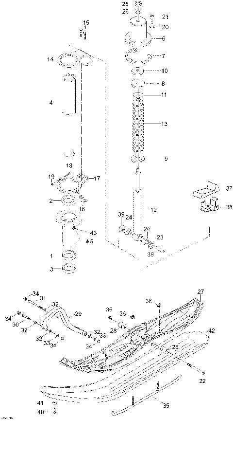 07- Front Suspension And Ski WT 550