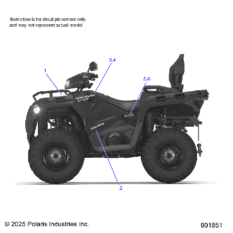 BODY, DECALS GRAPHIC - A26SED57C1 - 901851