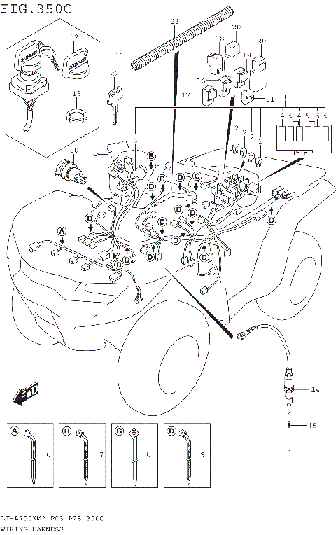 WIRING HARNESS (LT-A750XM2 P33)
