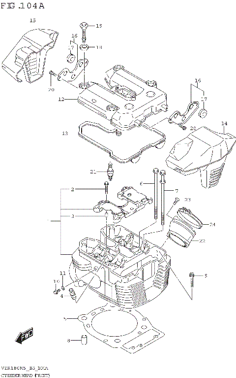 CYLINDER HEAD (FRONT)