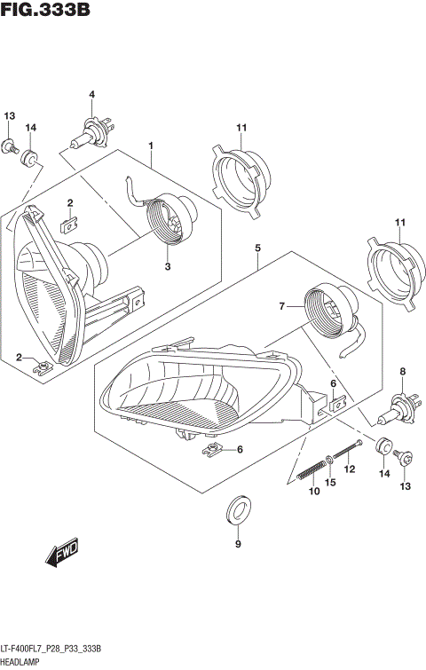 HEADLAMP (LT-F400FL7 P33)