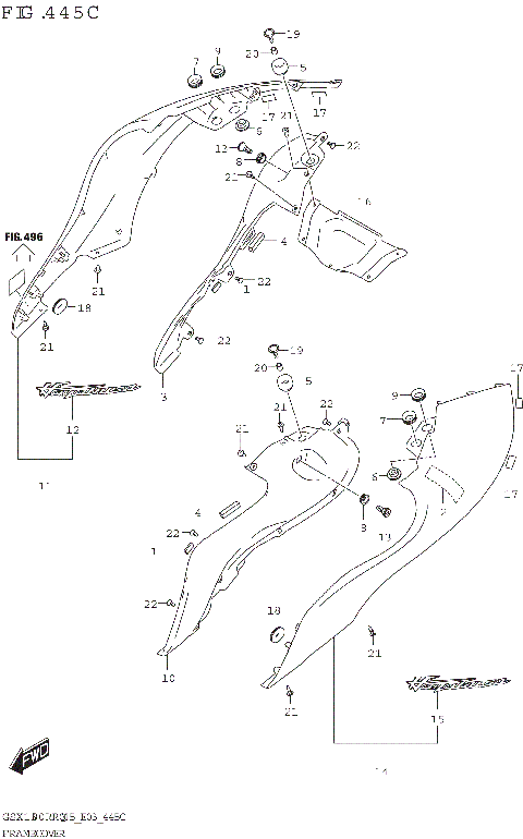 FRAME COVER (GSX1300RRQK:(E03,E33))