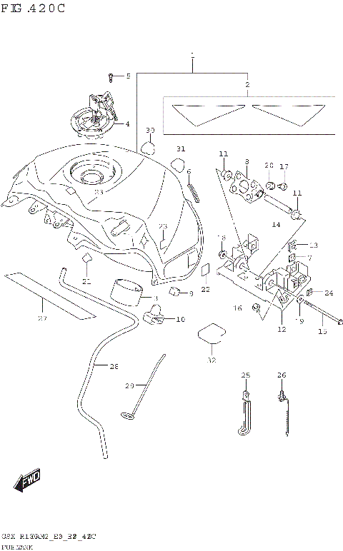 FUEL TANK (GSX-R1000RZA:(E33))