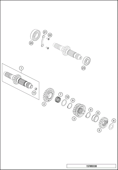 TRANSMISSION I - MAIN SHAFT