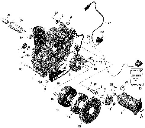 01- Rotax - Magneto And Electric Starter - With IDF