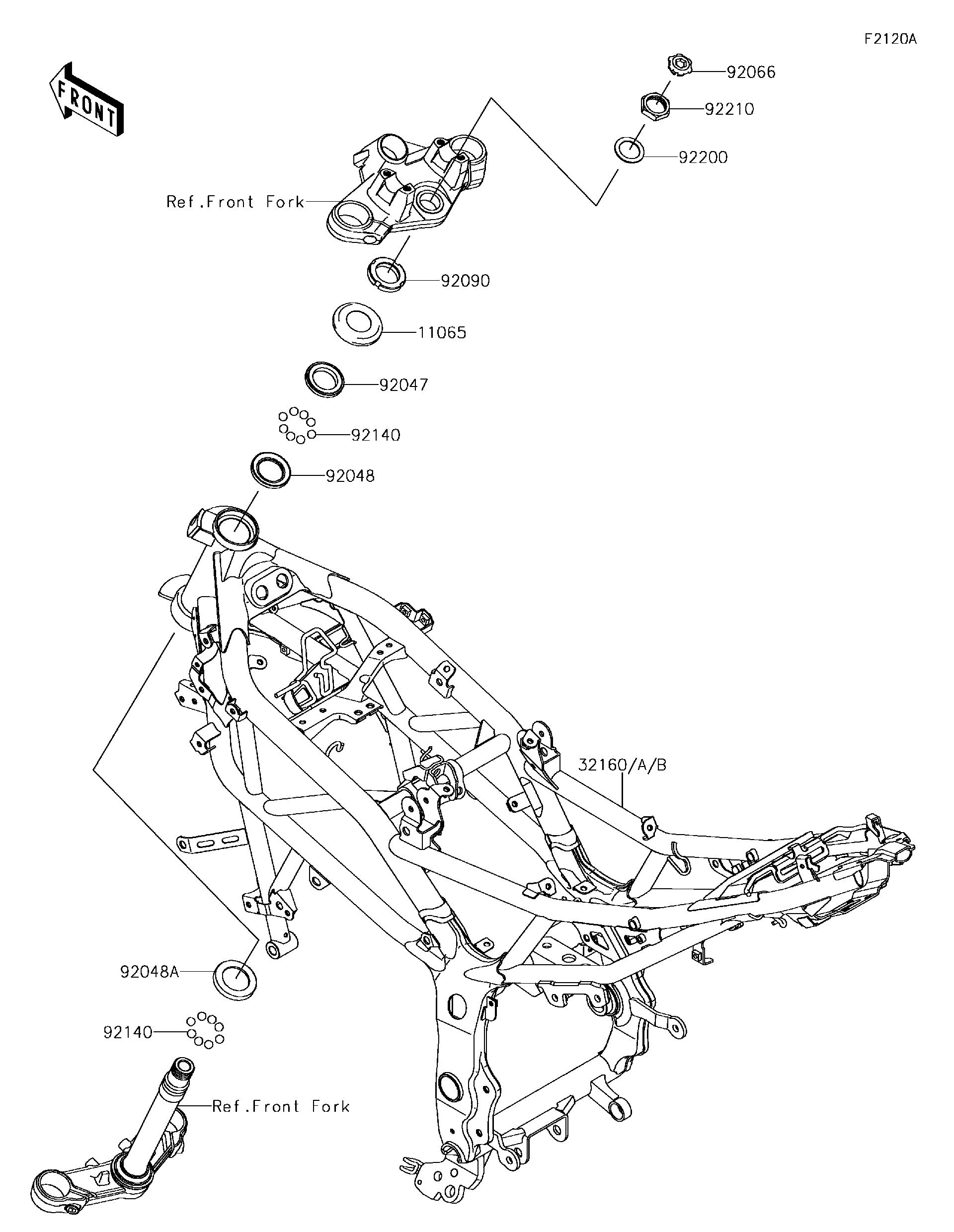2017 Kawasaki Motorcycles Parts-Finder Diagrams | Brushy