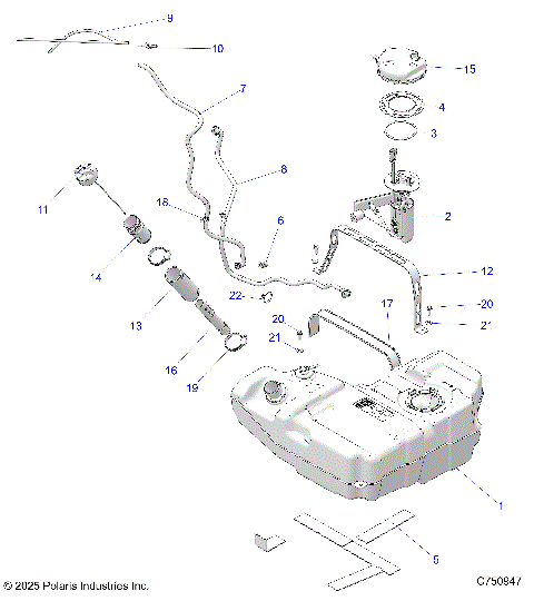 FUEL SYSTEM, STD. - Z26R4K2KAC/AR/AJ/AV (C750947)
