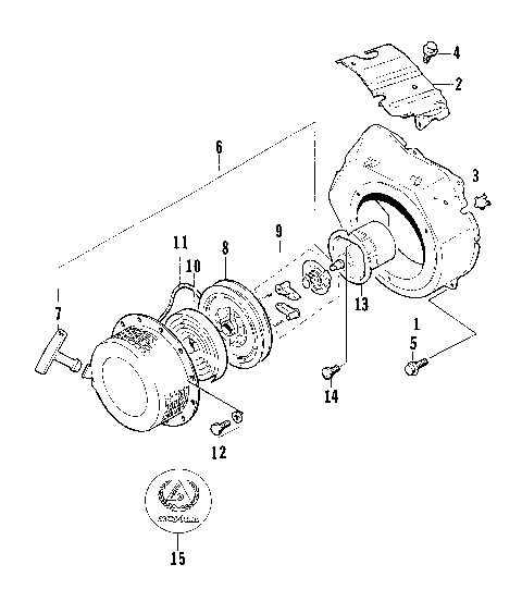 RECOIL STARTER ASSEMBLY [74862]