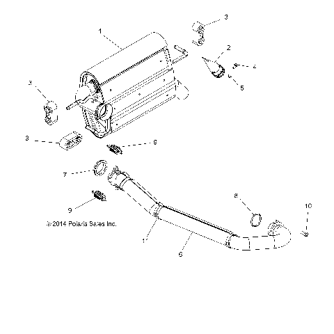 ENGINE, EXHAUST SYSTEM - Z15VHA57FJ (49RGREXHAUST15570EU)