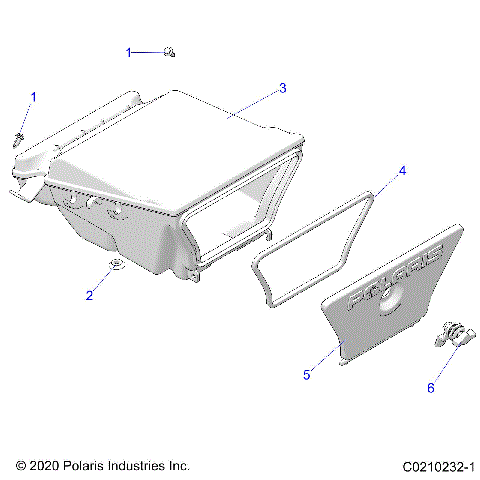 BODY, STORAGE BOX, REAR - A20SEE57K1 (C0210232-1)