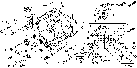 REAR CRANKCASE COVER