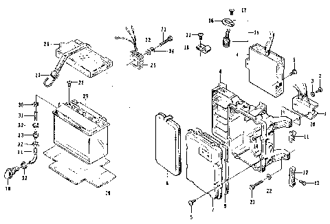 ELECTRICAL MODULE AND BATTERY (SERIAL #ARJ4054A595 AND UP) [72654]
